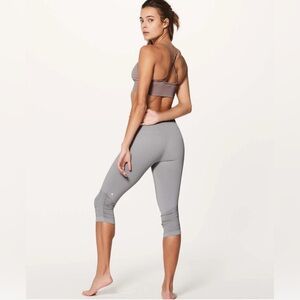 NWOT - Lululemon Awakening Crop *Taryn Toomey Collection 17" Ice Grey | SIZE: 4